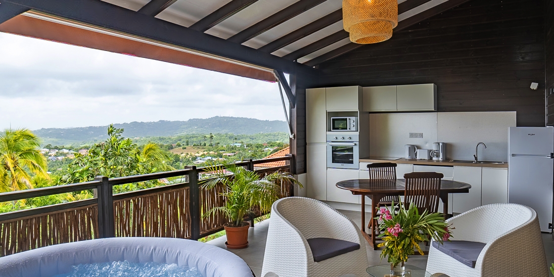F2 IXORA (spa - piscine - vue mer) - Ti Zwézo Para - AM301
