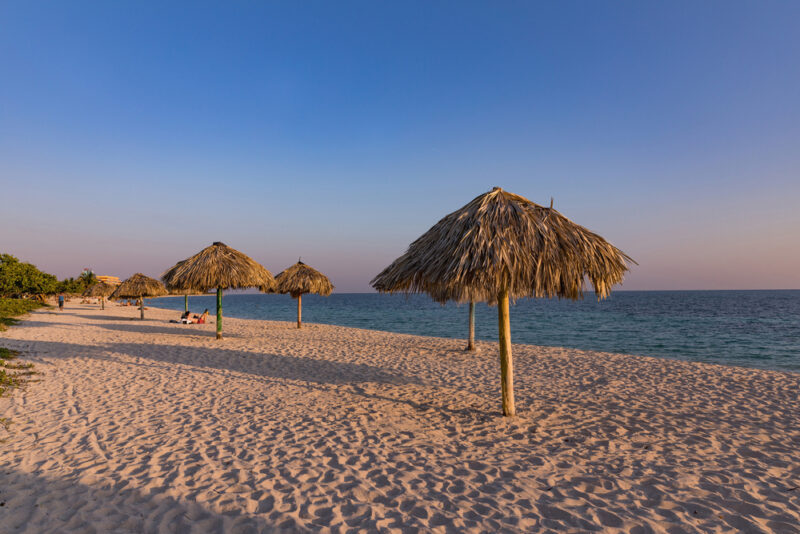 Cuba Playa Ancon beach. Playa Ancon Near Trinidad in Cuba