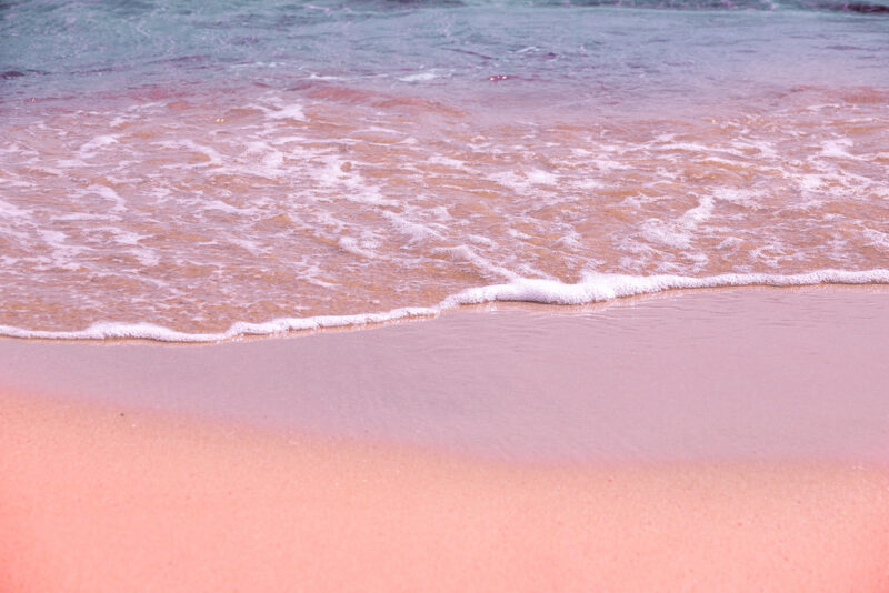 Pink sands beach, Bahamas
